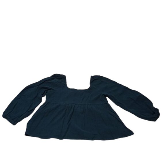 NWT Women's Universal Thread Long Sleeve Square Neck 100% Cotton Top Size XS - Picture 6 of 6